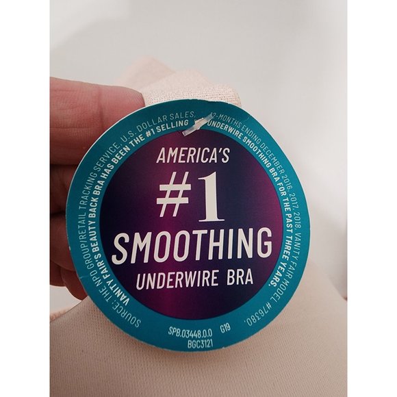 Vanity Fair Womens Beige Sport Wirefree Underwire Bra Sz 42DDD Style 76380 - Picture 3 of 7